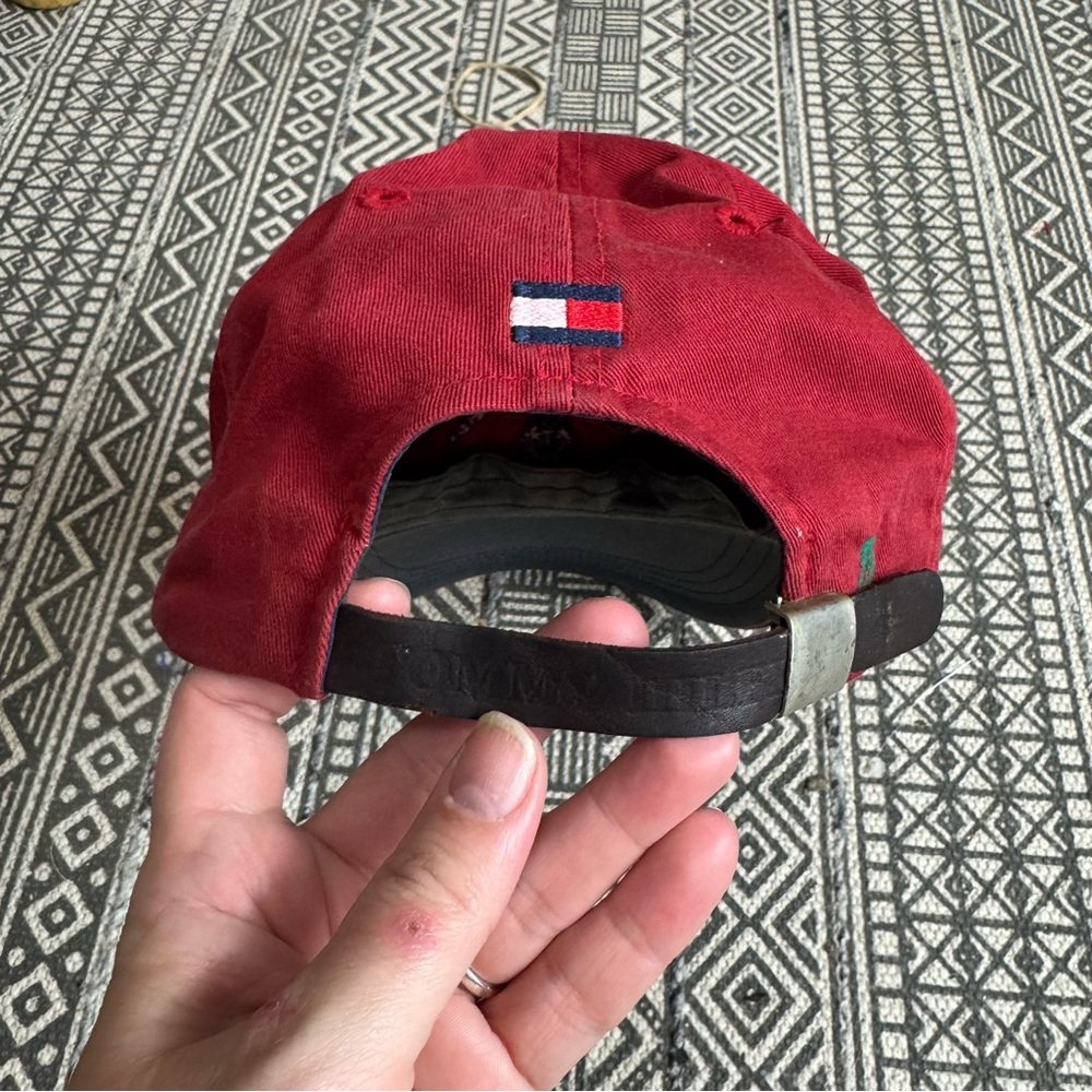 Tommy Hilfiger Vintage Y2K 2001 All American Red Cap - Picture 3 of 10